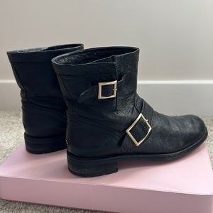Jimmy Choo Biker Moto Combat Boots